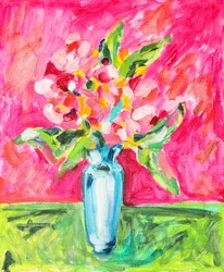 Nature morte florale éclatante