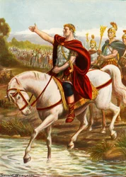 Jules César traversant le Rubicon