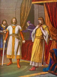 Le Roi Philippe de Souabe tué par le Comte Otto VIII de Wittelsbach à Bamberg