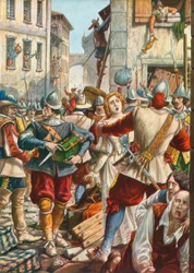Mantoue attaquée par les Autrichiens en 1630