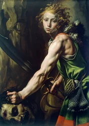 David avec la tête de Goliath
