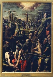 Le martyre des frères franciscains à Nagasaki