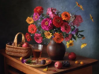 Fleurs et fruits de la récolte