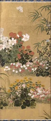 Fleurs et papillons