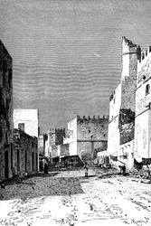 Rue Léonec, Sfakes, Afrique du Nord, 1895