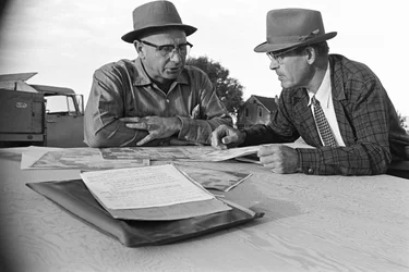 Agriculteur familial Ed Ker au ranch A.M. Ker, cultivateur d