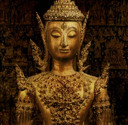 Bouddha debout en abhaya mudra, style Rattanakosin, milieu du XIXe siècle