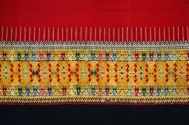 Tissu à motif à double crochet, Chom Thong, Chiang Mai, Thaïlande