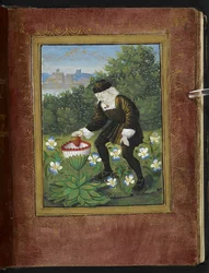 Miniature de Pierre Sala laissant tomber 
