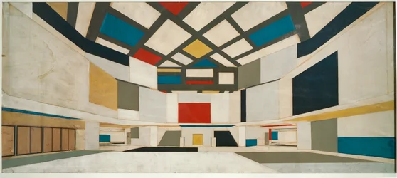 Dessin coloré pour le hall central d