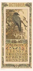 Page de calendrier d