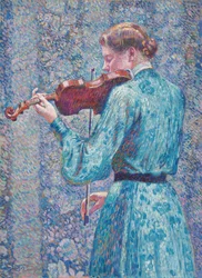 Marie-Anne Weber jouant du violon