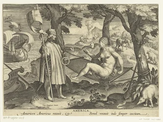 Amerigo Vespucci débarque en Amérique