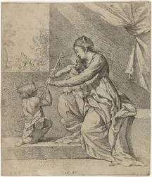 Marie avec le Christ et Jean-Baptiste
