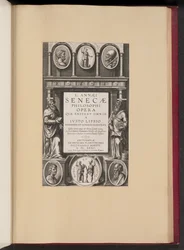 Page de titre pour L. Annaei Senecae Philosophi Opera Qvae Exstant Omnia a Ivisto Lipsio
