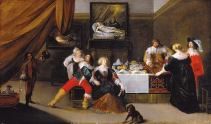 Les joueurs de cartes - par Theodor Rombouts (1597-1637)