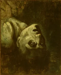 Tête de noyé, vers 1819 (huile sur papier marouflé sur toile)
