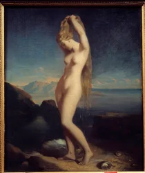 Vénus anadyomène ou Vénus marine. Peinture de Théodore Chassériau (1819-1856), 1838, 0,65 x 0,55 m