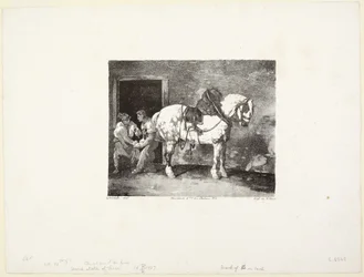 A  Horse being Shod (Cheval que l