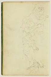 Escarmouche de cavalerie impliquant quatre cavaliers