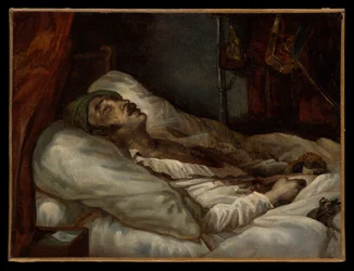 Le général Letellier sur son lit de mort