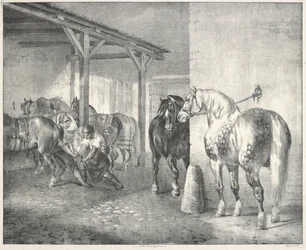 Hangar de maréchal-ferrant (Une forge)