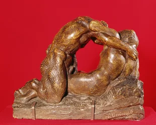 Jupiter et Antiope (premier côté), vers 1818
