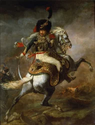 Officier des chasseurs à cheval de la Garde impériale charge