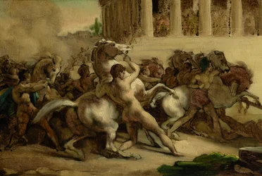 La course des chevaux sans cavalier, 1817