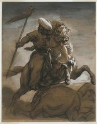 Cavalier turc en combat, vers 1818