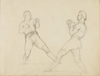 Deux boxeurs s
