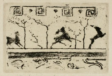 Cerfs, une étude pour la décoration d