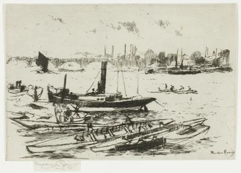 Le bateau à vapeur, Chelsea Embankment