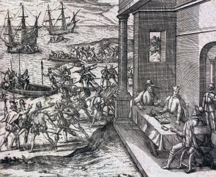 Accord entre Francisco Pizarro, Diego de Almagro et Hernando de Luque pour explorer et exploiter le Pérou