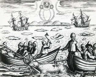 Aurore boréale et chasse à l