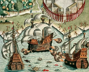 Bataille entre les Français et les Portugais au large de Buttugar