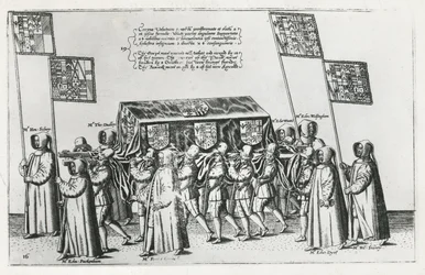 Cortège funèbre de Sir Philip Sidney en route vers la cathédrale Saint-Paul