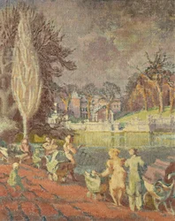 La Serpentine au printemps, Hyde Park, Londres