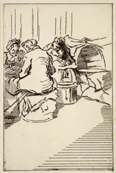 Trois femmes assises, 20e siècle