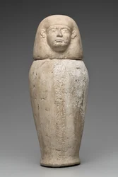 Vase canope à tête d