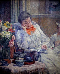 Belle époque: Femme lisant