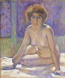 Femme nue assise, vers 1912