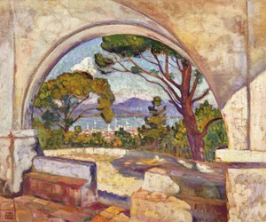 Saint Tropez, vue de la chapelle St, c.1920