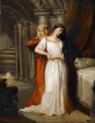 Desdémone se retirant dans son lit, 1849