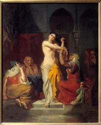 Femme maure sortant du bain, tableau de Théodore Chassériau (1819-1856), 1854, Strasbourg, Musée des Beaux-Arts