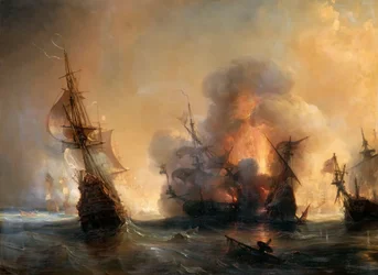 La bataille navale de Lagos du 27 juin 1693