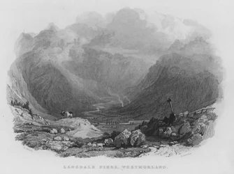 Langdale Pikes, Westmorland (gravure)