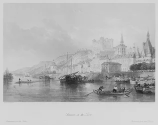 Saumur, sur la Loire (gravure)