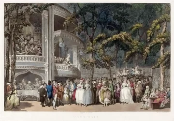Vauxhall Gardens, Londres au XVIIIe siècle