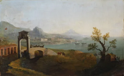 Scènes côtières méditerranéennes (huile sur toile)